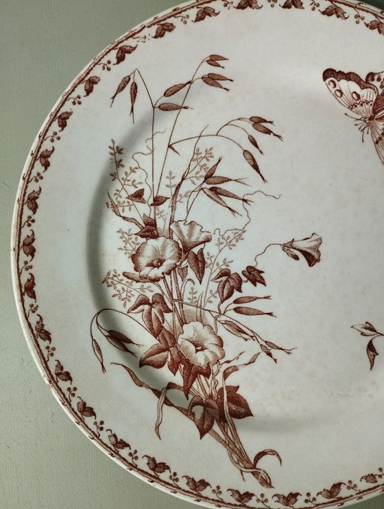 Image 1 of x2 piatti piani ø 22,5cm Sarreguemines ironstone U&C “Carmen”