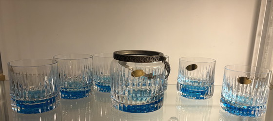 Image 1 of Set da whisky in cristallo tagliato a mano vintage Maestri Muranesi