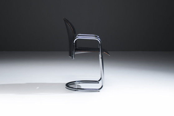 Image 1 of Very are leather Dialogo Dessau dining chairs by Afra E Tobia Scarpa C&B Italia