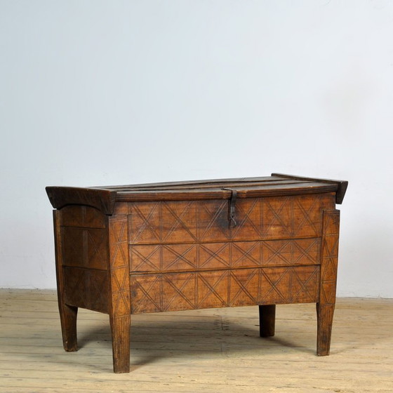 Image 1 of Antieke herderskist, jaren 1850