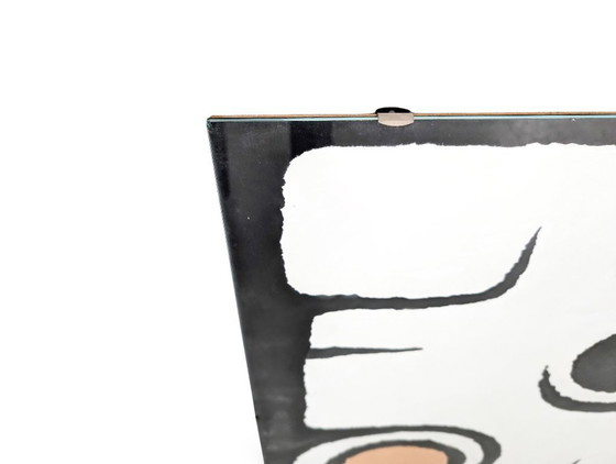 Image 1 of Acrylic wall painting, textured painting, composition, Möck burlap, Bauhaus