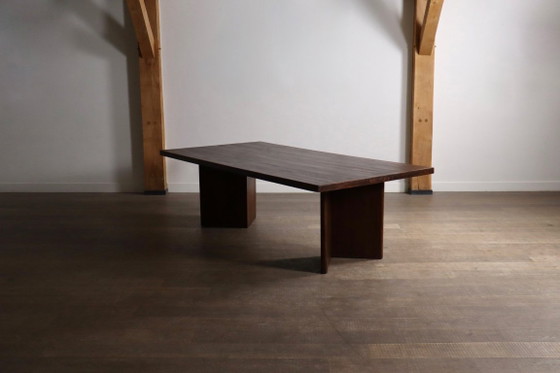 Pierre Jeanneret Large Library Table PJ-TAT-08-A, Chandigarh, 1955 – Dining tables, Wood, Vintage (photo 8 of 20)