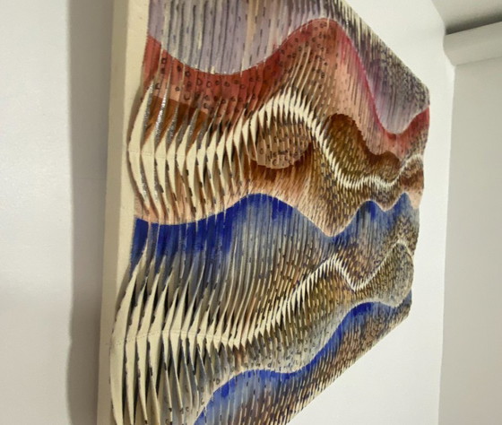 Image 1 of Tableau sculpture art textiles Ref : Akiko