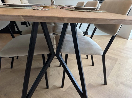 Studio Henk Tavolo da pranzo Butterfly 220*90 – Tavoli da pranzo, Metallo, Legno (photo 2 of 7)