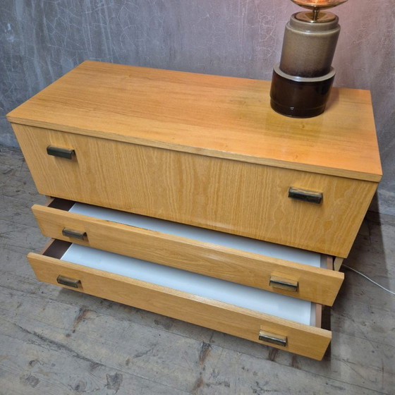 Image 1 of Vintage ladekast, jaren 70, Tsjecho-Slowakije – lichte afwerking