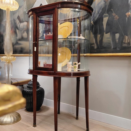 Image 1 of Vitrina, Madera De Caoba, Estilo Eduardiano, Pp. S. Xx – Inglaterra