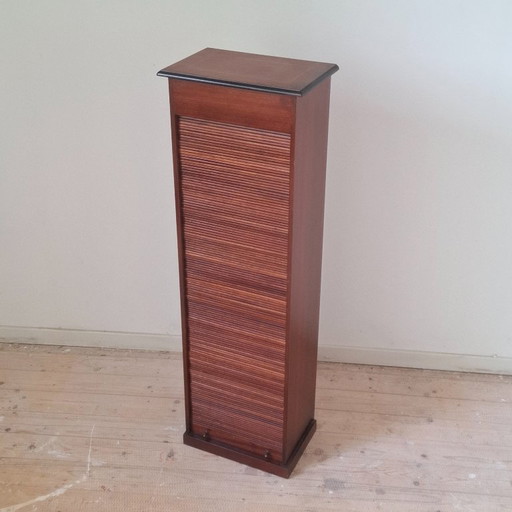 Vintage Rolltürschrank - CD-Schrank – opbergkast, Wood (photo 2 of 10)