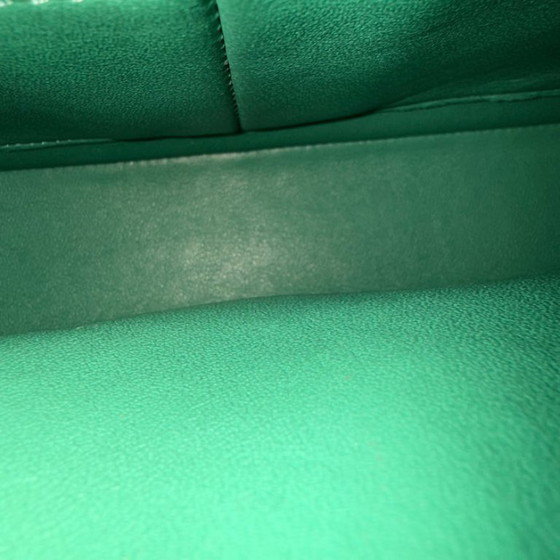 Image 1 of Chanel Classic Flap Medium - 25CM Quilted Lambskin Light Green Silver Hardware Series 16