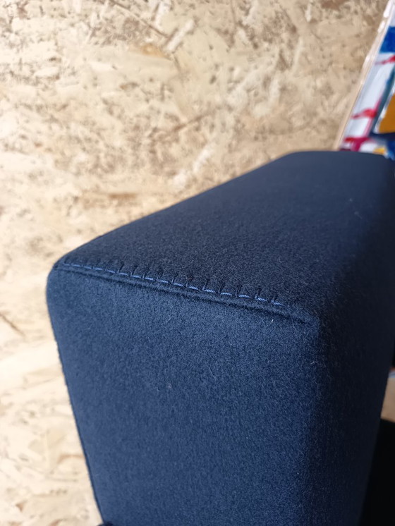 Image 1 of CASSINA Utrecht 637 armchair in Midnight BLUE Kvadrat wool by Gerrit Rietveld