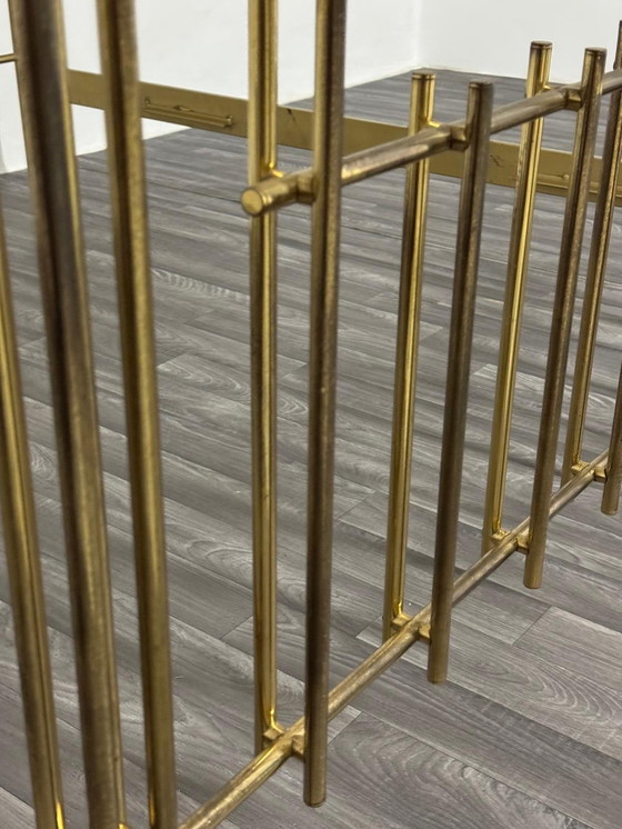 Image 1 of Bruno Zevi International Double Bed Brass 1970's Regency