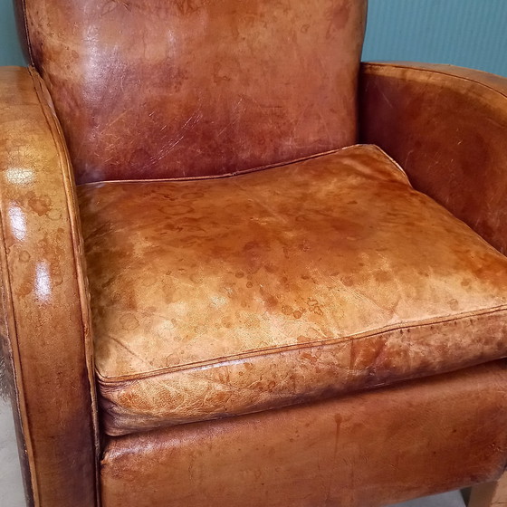 Image 1 of Fauteuil vintage en peau de mouton