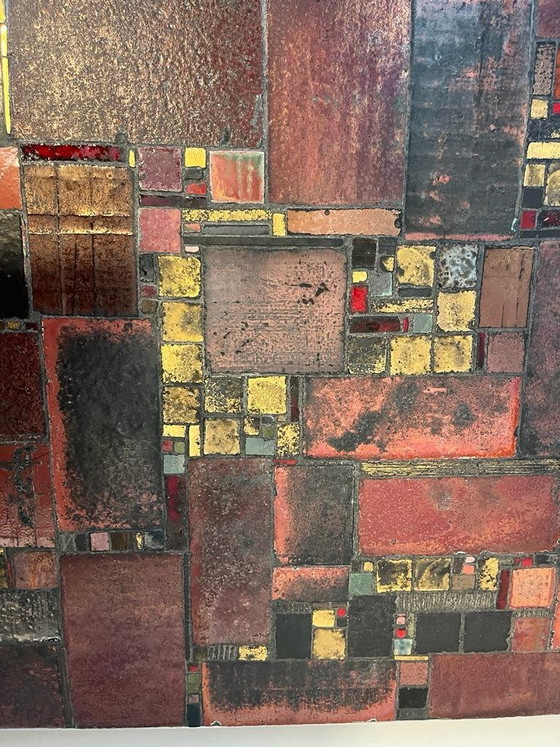 Image 1 of Pia Manu square coffee table from the 1960s with beautiful inlay