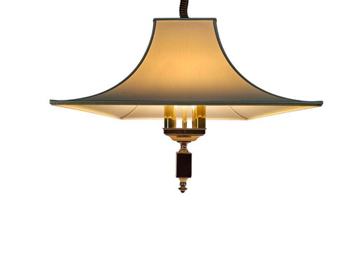 Herda Amsterdam - Trekpendel Hanglamp - Messing - Hollywood Regency Stijl - 70'S