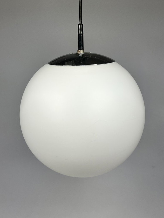 Image 1 of Lampada a sospensione / lampada a sfera Raak d'epoca, B1153 "morning mist"