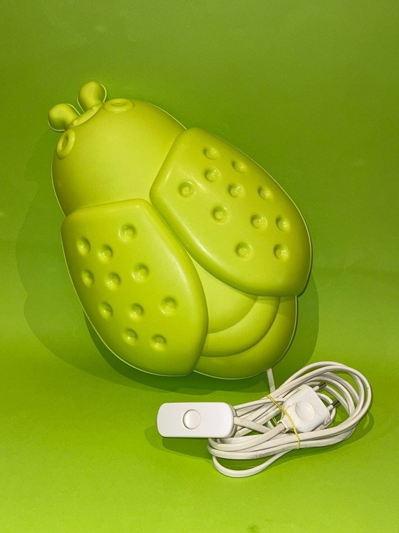 Image 1 of SMILA BAGGE Vintage IKEA wandlamp - groene lieveheersbeestje - decoratieve lamp