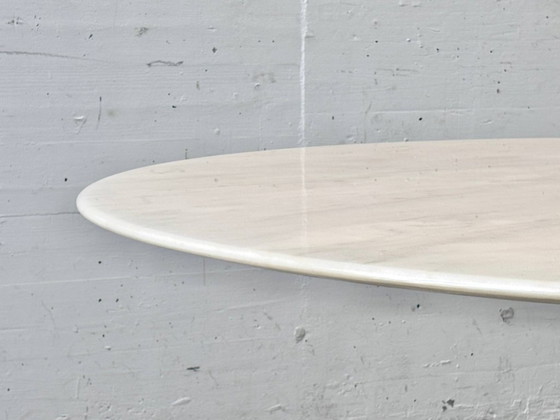 "Tulip" Tisch von Eero Saarinen für Knoll International, 1956 – Esszimmergarnitur, Fiberglass, Marble (photo 10 of 13)