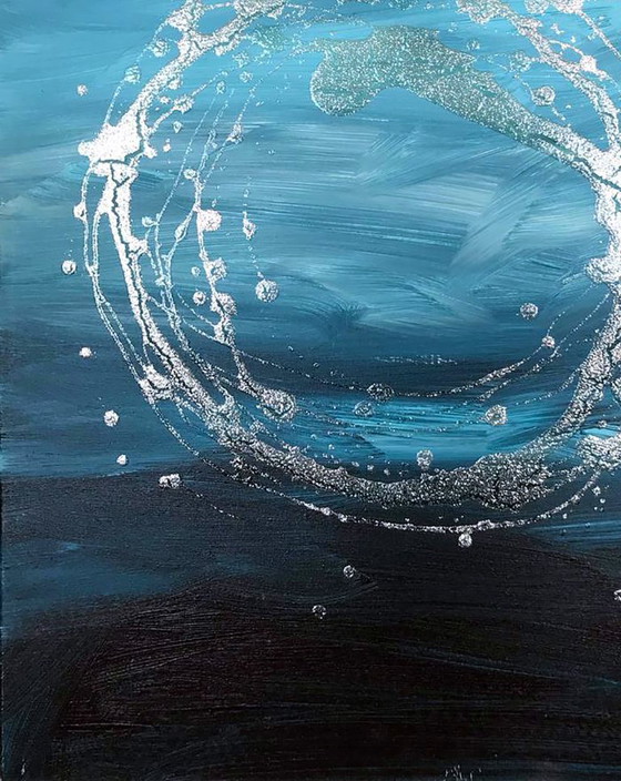 Dipinto acrilico originale, espressionismo astratto, collana della mia anima – Dipinti e disegni, Canvas (photo 6 of 7)