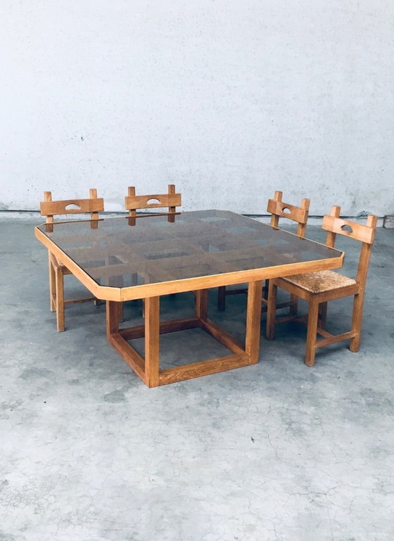 Image 1 of 1980's Postmodern Design Octagonal Square Dining Table