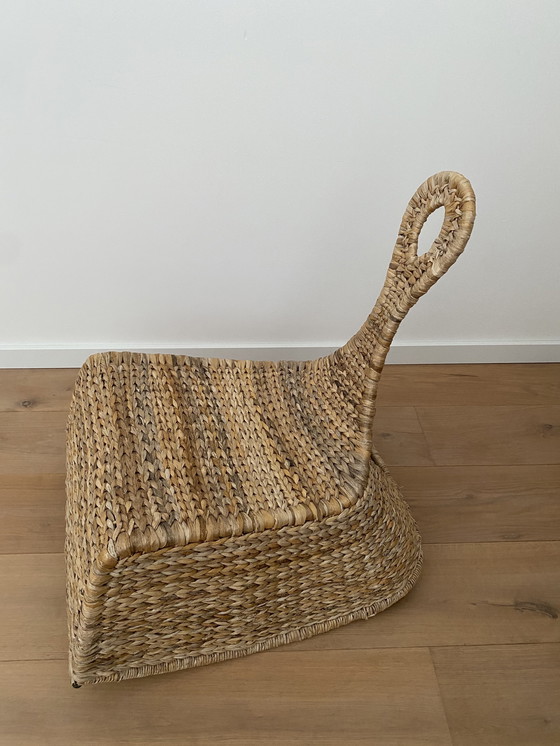 Image 1 of Chaises à bascule IKEA PS Gullholmen vintage en osier – Design par Maria Vinka
