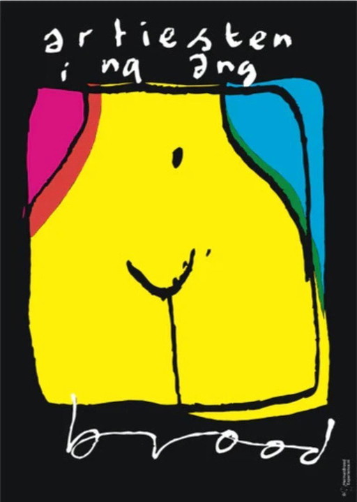 Herman Brood----L'entrée de l'artiste (sur toile)