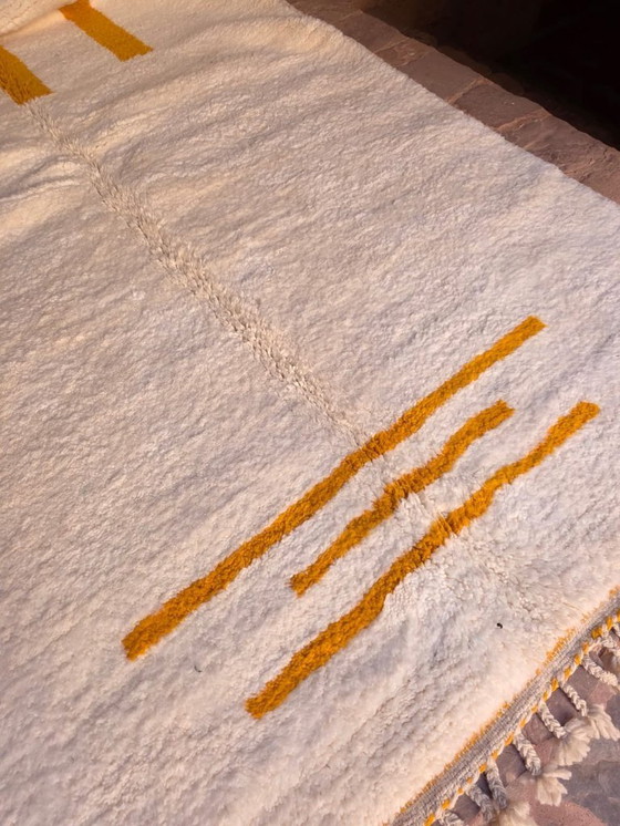 Image 1 of Beni Ourain Teppich in Creme & Senfgelb, 274 x 158 cm