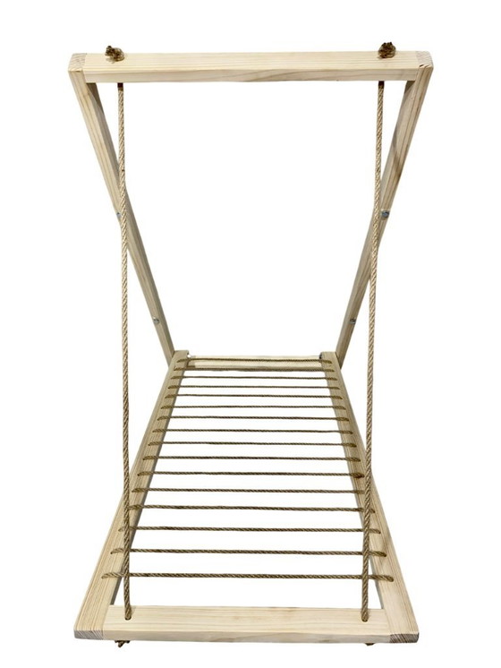 Image 1 of Stendibiancheria da parete: stendibiancheria pieghevole in legno, purezza e stile - NUOVO