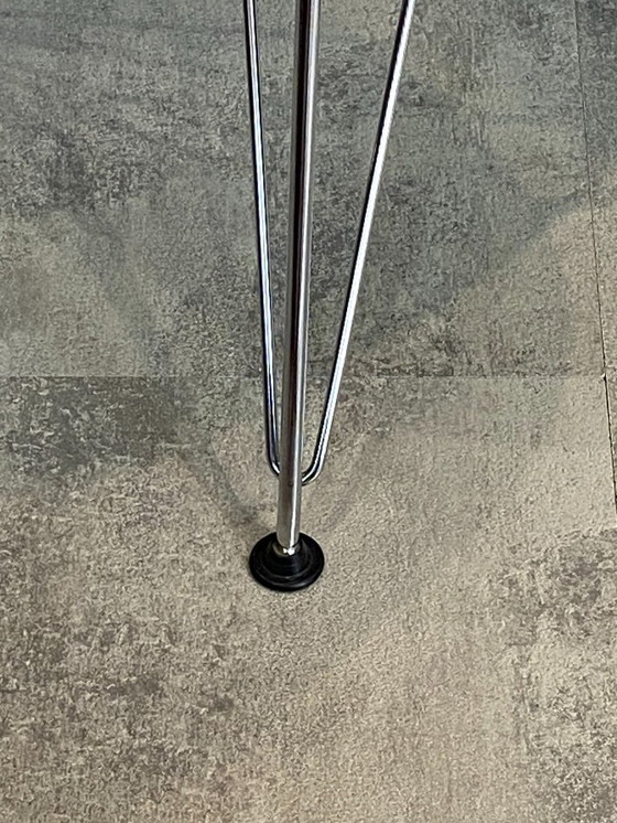 Image 1 of Chaise fibre de verre skai vinyl dsr eiffel orange greige eames herman miller vintage 50 60 70