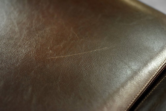 Image 1 of Divano da salotto a 2 posti con struttura in acciaio marrone, vintage metà secolo, Germania moderna, anni '70