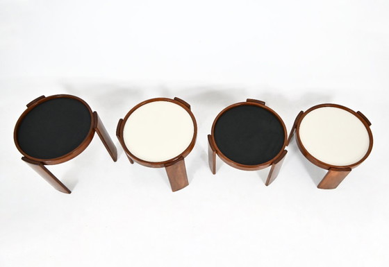 Image 1 of Model 780 nesttafels van Gianfranco Frattini voor Cassina, jaren 60, set van 4
