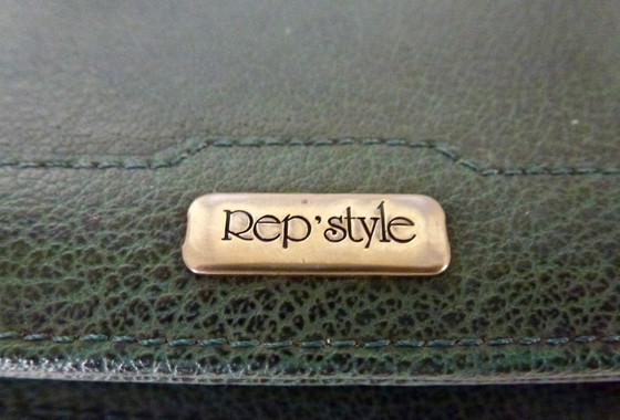 Image 1 of Set da ufficio/scrivania vintage in pelle da 4 pezzi.