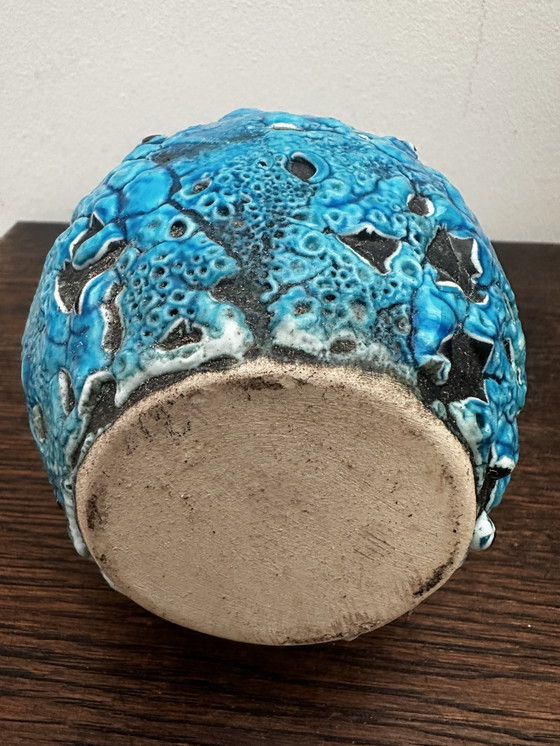 Image 1 of Brocca decorativa vintage Fat Lava Blue