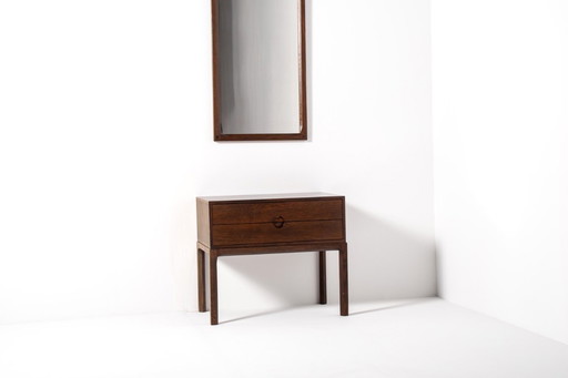 Kai Kristiansen für Aksel Kjersgaard – dänischer moderner Konsolentisch und Spiegel