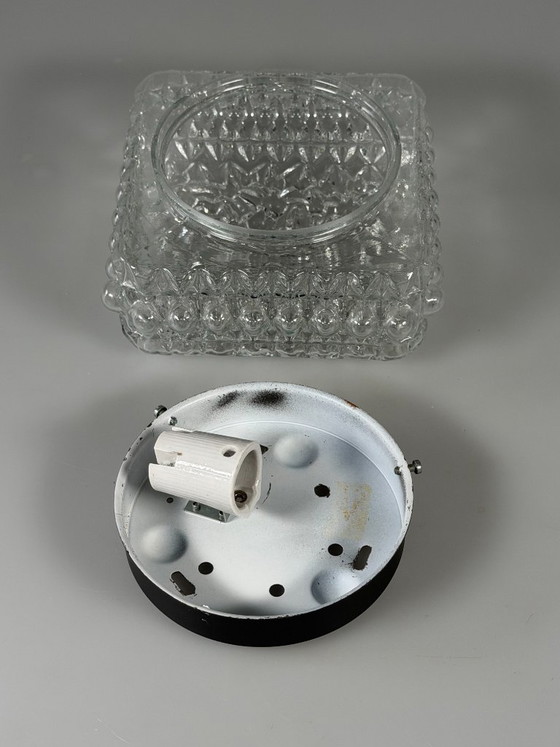 Plafoniera o lampada da parete anni '60 '70 Bubble Glass Germany Space Age Design – Plafoniere, Metallo (photo 12 of 17)