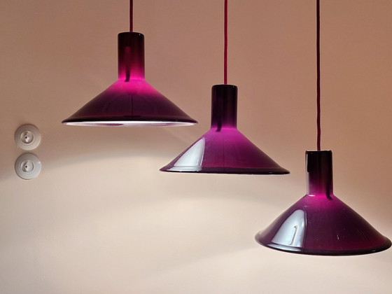 Image 1 of Lampada a sospensione in vetro Michael Bang P&amp;T di Holmegaard
