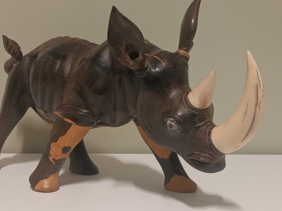 Ebbenhouten Neushoorn – Decoratieve objecten, Wood (photo 5 of 13)