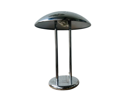 Image 1 of Lampada da tavolo a forma di fungo IKEA vintage | lampada IKEA jaren 80 cromata