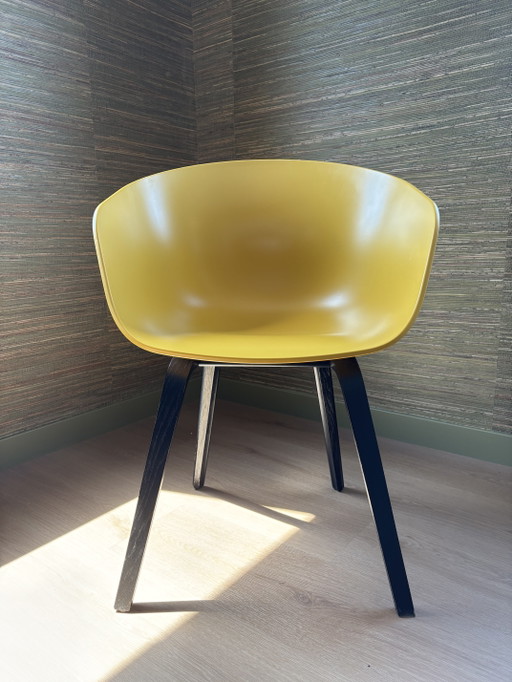 HAY About a Chair AAC22 - Giallo - Set di 4 – eetkamerstoelen, Plastic, Wood (photo 2 of 9)