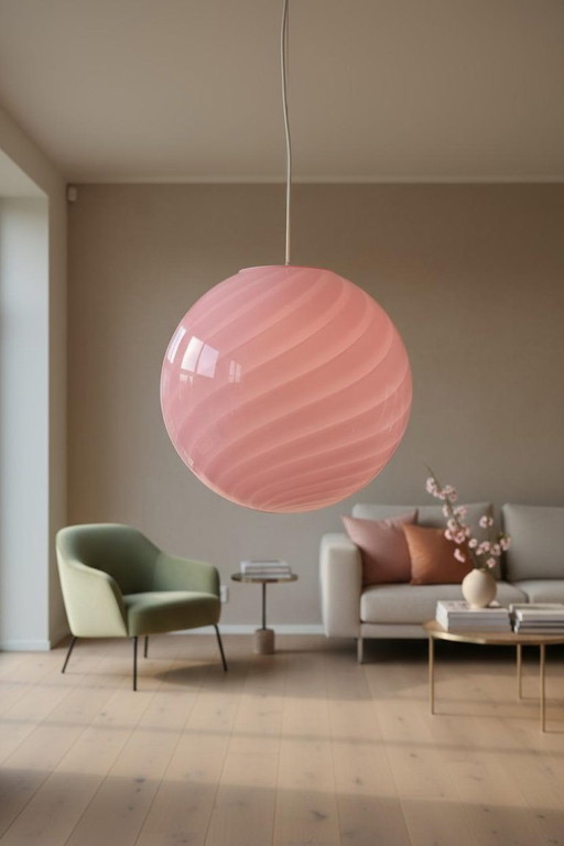 Lampada in vetro di Murano originale – soffiata a mano, Ø 40 cm