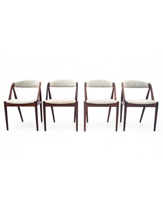 Image 1 of Ensemble de chaises de Kai Kristiansen des années 1960, Danemark, modèle 31.