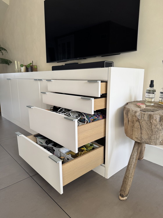 Original Pastoe L-Serie Sideboard 260 Cm – White – Vintage Design – Wood (photo 9 of 11)