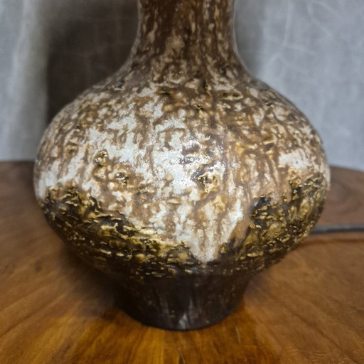 Keramische tafellamp uit het midden van de vorige eeuw, Tsjecho-Slowakije, jaren 60-70