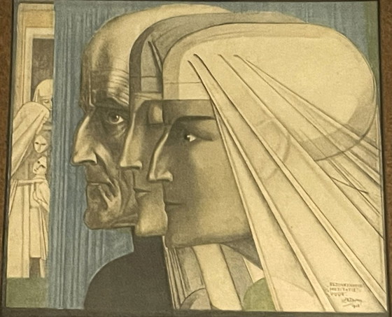 Image 1 of Jan Toorop (1858-1928) - Contemplation, Méditation et Feu