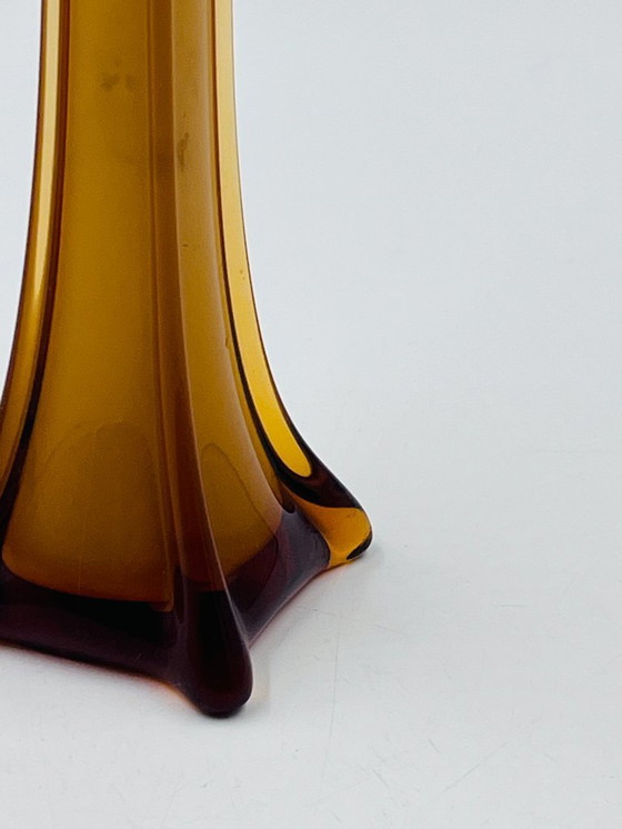 Image 1 of Jarrón de cristal de Murano en bronce ámbar, década de 1970