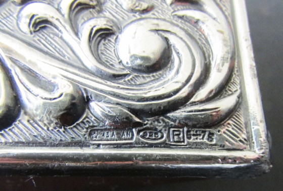 Culla per inchiostro in argento con rilievo dettagliato, Accessori da tavola, Pelle, Argentato, Klassiek (foto 2 di 8)