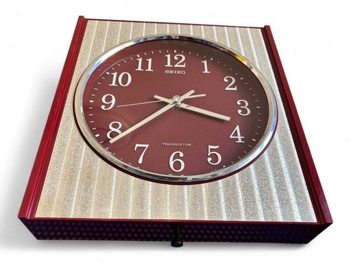 Vintage Seiko K. Hattori TA-503 Wall Clock – 1970s Japan – Fully Functional Mid Century Modern