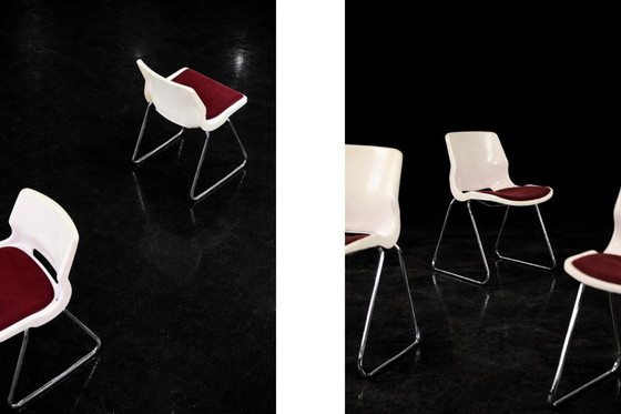 Image 1 of Mid-Century Modern Scandinavian Chairs by Svante Schöblom for Overman, 1970s, Set of 5
