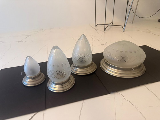 Lampade da soffitto GISO/Gispen in vetro tagliato stile Art Déco – Plafoniere, Glass (photo 3 of 9)
