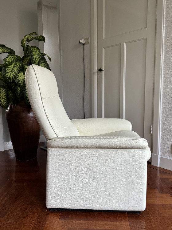 Image 1 of Fauteuil inclinable en cuir blanc DS50 de Sede