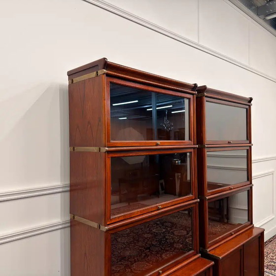 Acquistare un set di librerie inglesi originali Globe Wernicke? - Ampia scelta!, Ottone, Legno, Marrone (foto 5 di 15)