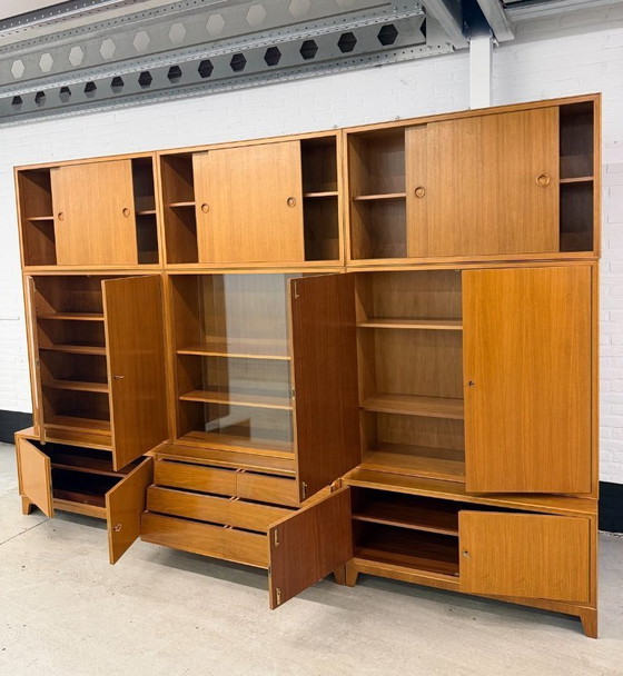 Image 1 of XXL vintage modulair wandmeubel